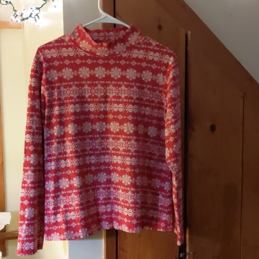Croft&Barrow  snowflake tee